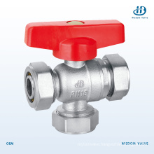 Forged Brass 3-Way Adjusting Ball Valve